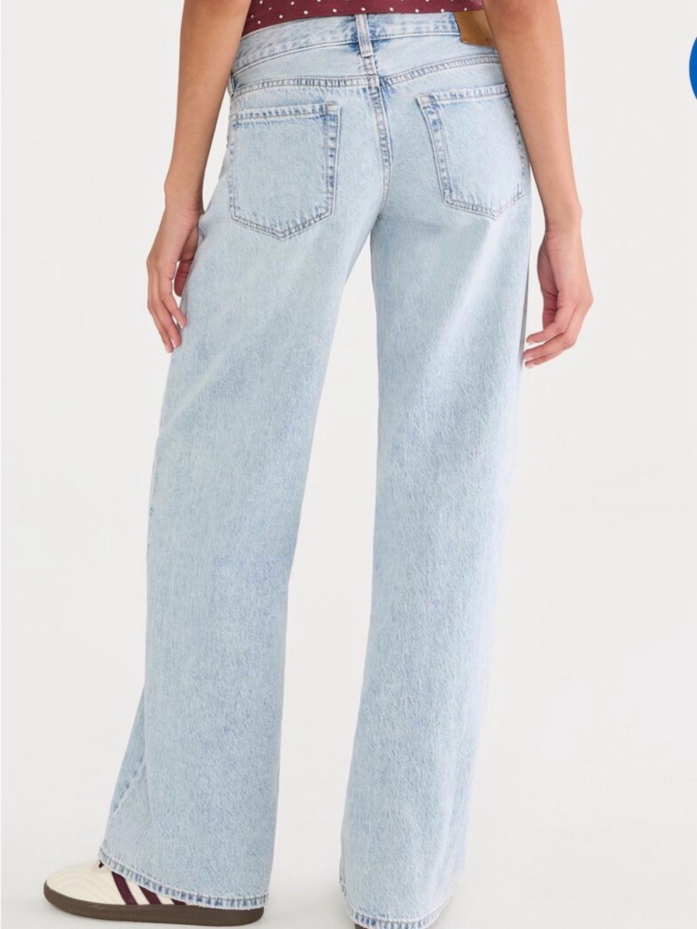 Aeropostale Super Low Rise Baggy Wide Leg Jeans